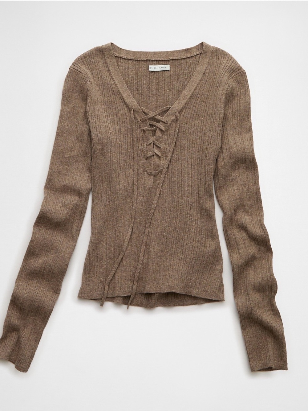 AE  Lace-Up long sleeve top